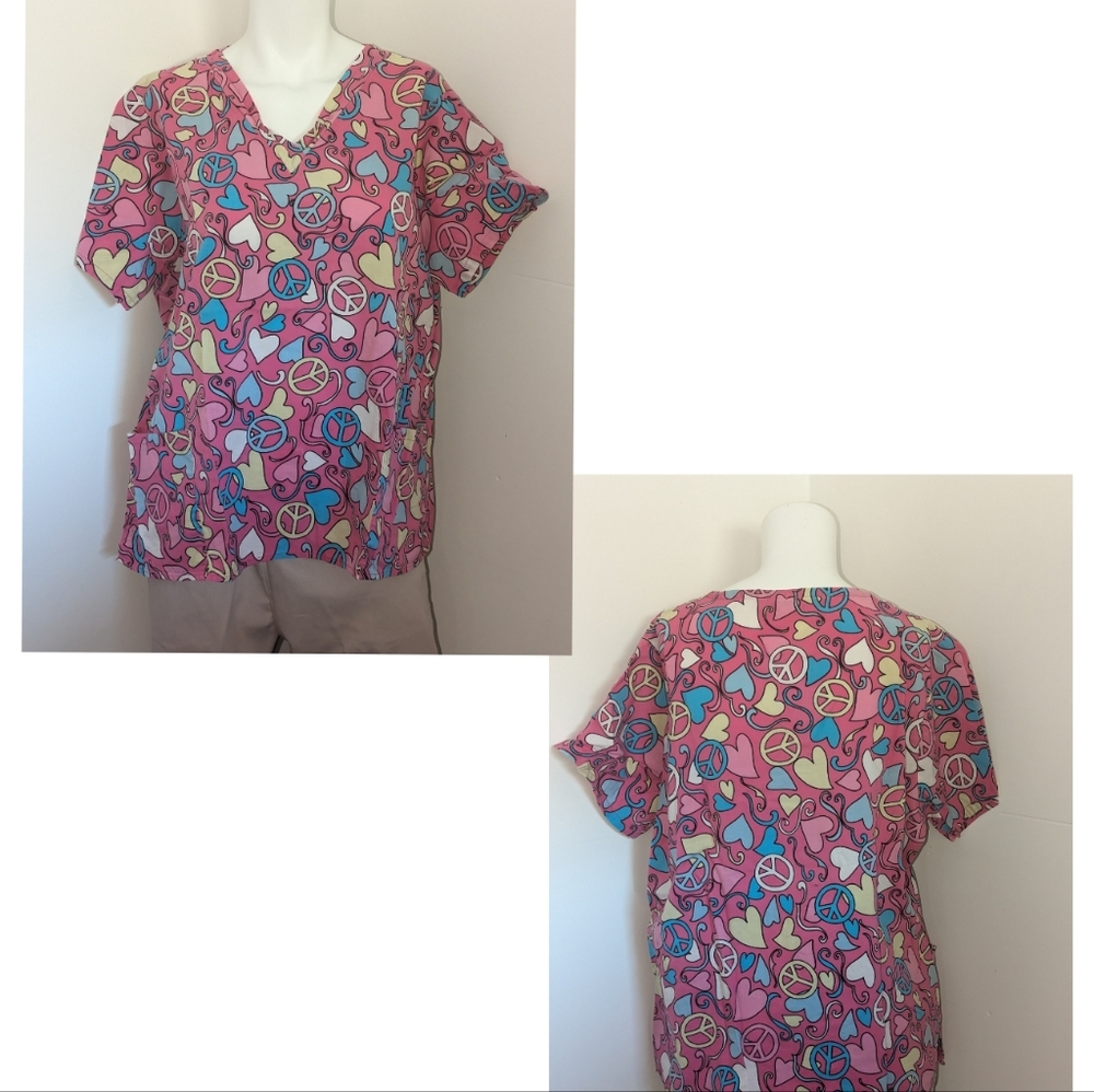Woman's medium Comfy Cotton scrub top